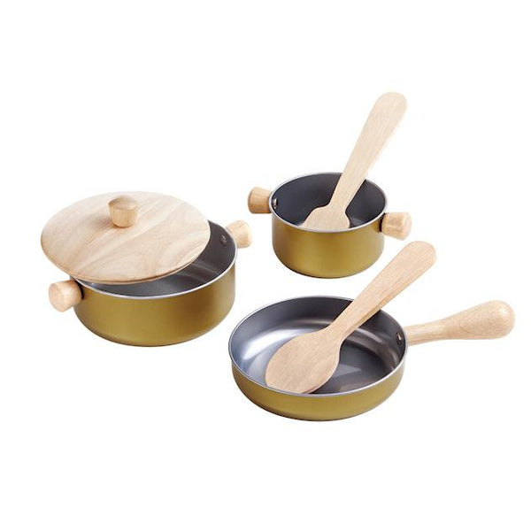 PlanToys Holz Pfannenset | Holzspielzeug | Beluga Kids