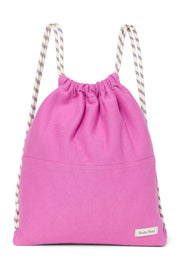 Sac de sport en jersey rose