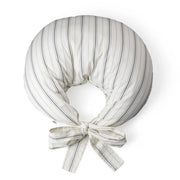 Coussin d'allaitement à rayures crème
