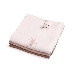 Sebra 3-Pack Spucktücher Teeny Toes | Swaddle | Beluga Kids