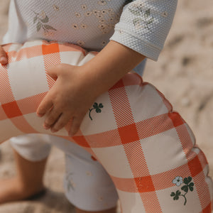 Garbo&Friends Schwimmring Gingham Sorrell Red Ø45 | Schwimmring | Beluga Kids