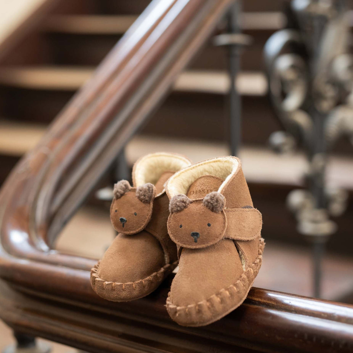 Chaussons Pouty Teddy Bear marron – Confort pour enfants – Beluga Kids