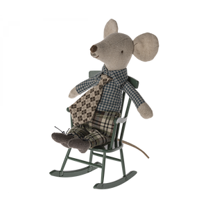 Maileg Schaukelstuhl Maus Dunkelgrün | Puppenhaus-Zubehör | Beluga Kids