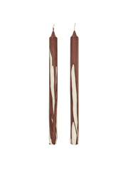 Lot de 2 bougies Dryp au chocolat noir