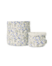 Panier de rangement matelassé en satin Danty