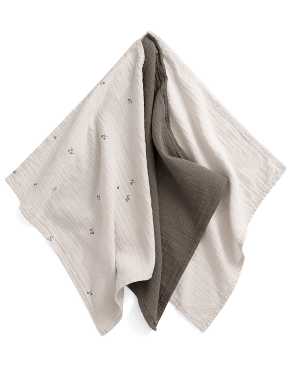 3-Pack Musselin-Mulltücher Folia Ecru