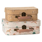 Lot de 2 valises Licorne / Moutarde
