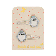Penguin hair clips