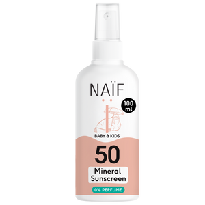 Naïf Care Parfümfreier Sonnenschutzspray Baby & Kind LSF50 | Sonnencreme | Beluga Kids