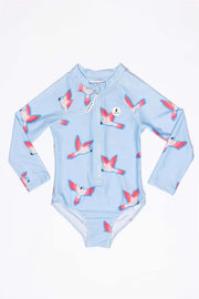 Long-sleeve swimsuit Parrot