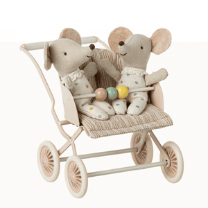 Maileg Kinderwagen Babymaus Rose | Puppenhaus-Zubehör | Beluga Kids