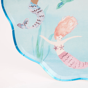 Meri Meri Mermaid Partyteller (8x) | Partydeko | Beluga Kids