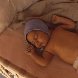 Hvid Bonnette Dolly Lilac | Babymütze | Beluga Kids