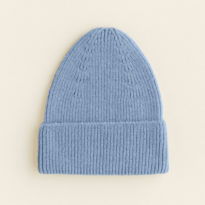 Hvid Beanie Fonzie Light Blue | Mütze | Beluga Kids