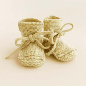Hvid Booties Light Yellow | Babyschuhe | Beluga Kids