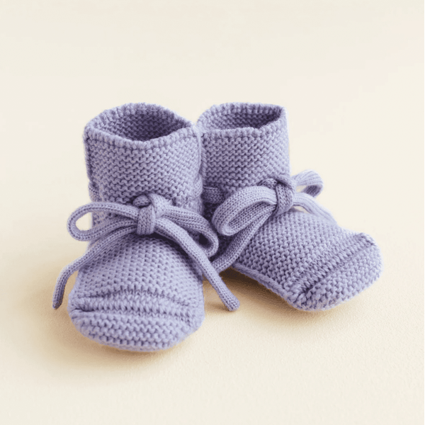 Hvid Booties Lilac | Babyschuhe | Beluga Kids