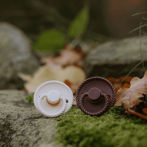 FRIGG 2-Pack Latex Schnuller Rope Cream/Cocoa | Schnuller | Beluga Kids