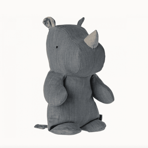 Maileg Safari-Freunde Nashorn S Blau/Sand | Kuscheltier | Beluga Kids