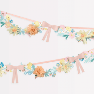 Meri Meri Flower & Bow Girlande | Partydeko | Beluga Kids
