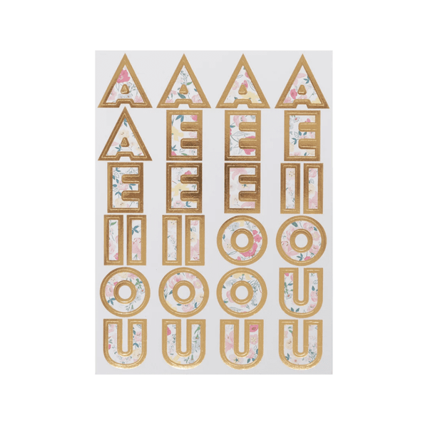 Meri Meri English Garden Alphabet Sticker (x 10 sheets) (10 Blätter) | Sticker | Beluga Kids