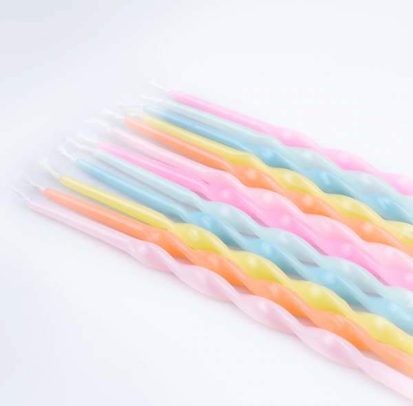 Bougies de jardin arc-en-ciel Meri Meri x Liberty (16 pièces)