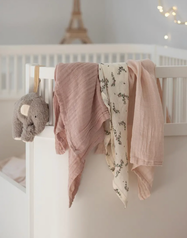 3-Pack Mullücher Powder Blossom