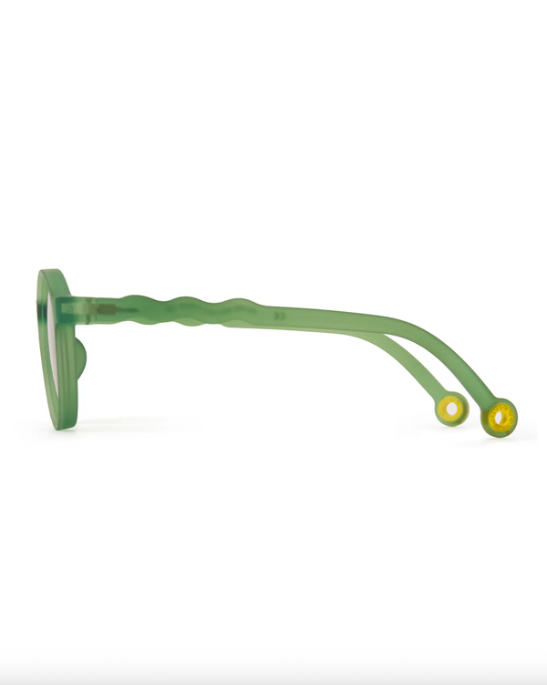 Kids Oval Sunglasses Olive Green