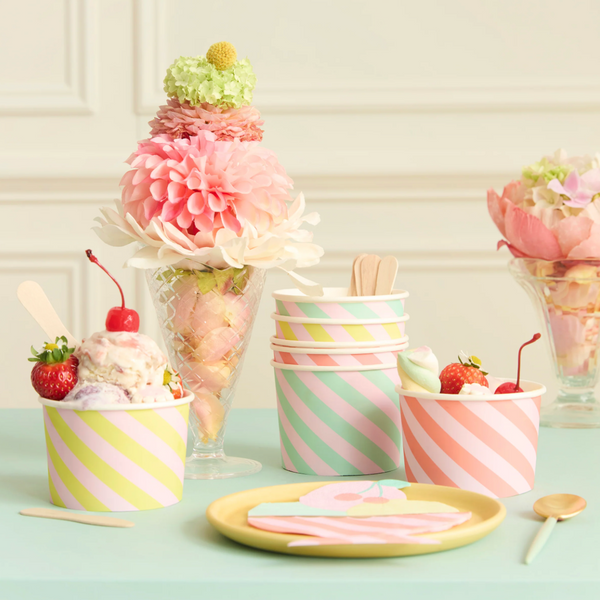 Bol et cuillère à glace (12x)