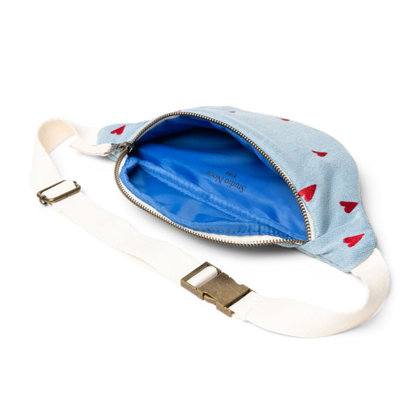 Denim Hearts Gürteltasche für Kinder