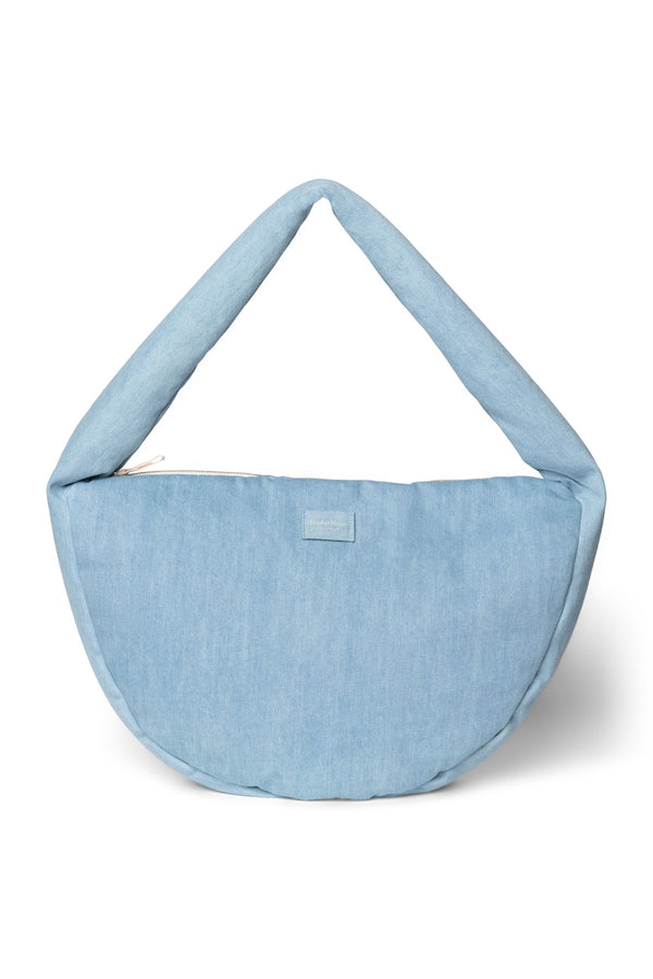 Denim Solid Cross Body Bag