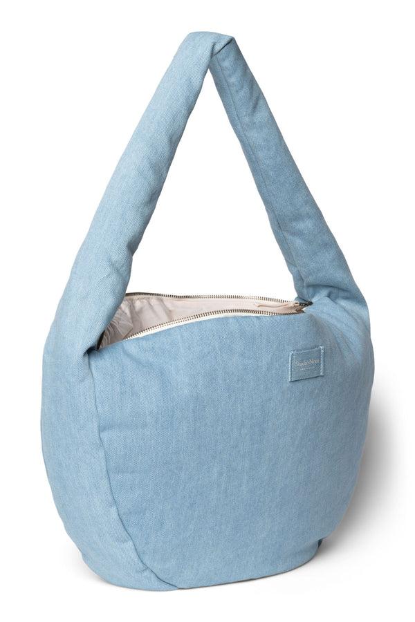 Denim Solid Cross Body Bag