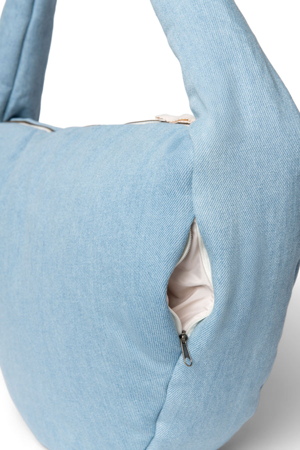 Denim Solid Cross Body Bag