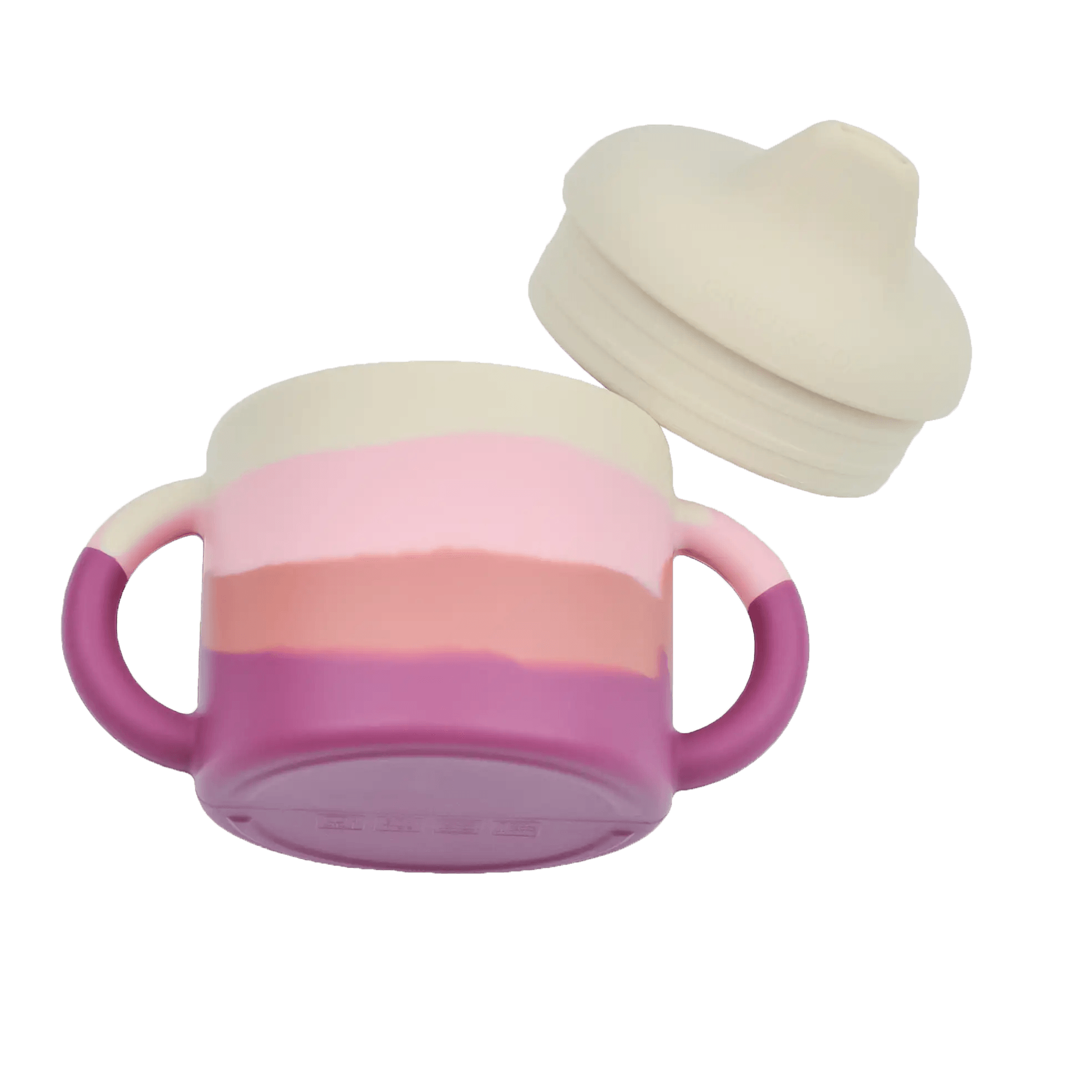 Grech & Co. Tasse à bec en silicone Mauve Rose Ombre – Beluga Kids
