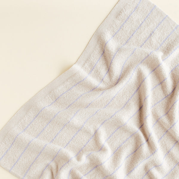 Hvid-Babydecke Harry Cream/Lilac-Beluga Kids