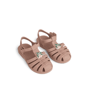 Bre sandals with charms Peach / Dark rose