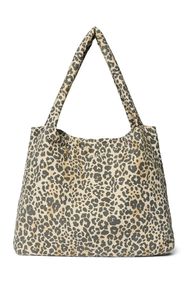 Sac maman en coton doux motif léopard