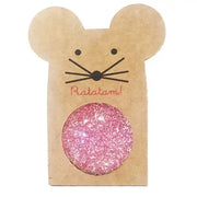 Springball-Maus Glitzer Pink (43 mm)