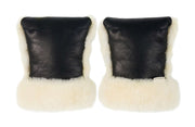 Schaffell-Handwärmer Buggy Mittens Noir Milk