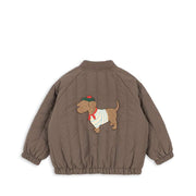 Terry Bomber Jacket Juno Walnut