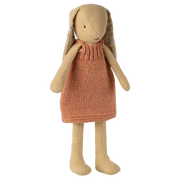 Robe tricotée crème jaune lapin taille 2