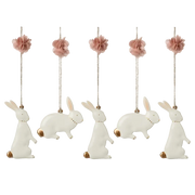 Metallornamente Osterhase - 5 Stk.