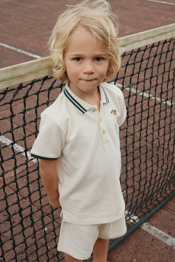 Short Florian Blanc Antique / Vert