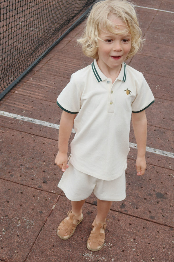 Short Florian Blanc Antique / Vert