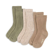 Assortiment de 3 paires de chaussettes côtelées