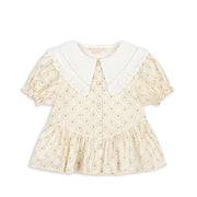 Coeur Collar Bluse Ciel Mirage