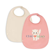 Lot de 2 bavoirs Ciao Miao