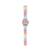 Montre bracelet enfant Rainbow Glitter