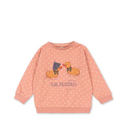 Sweatshirt Spotty Heart Feathers