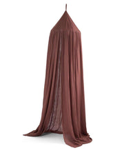Muslin canopy Burgundy Red