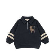 Half-Zip Sweatshirt Loupy Navy Blazer